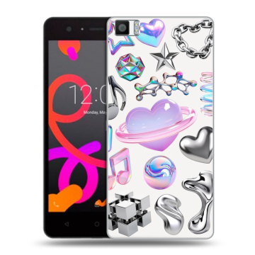 Силиконовый чехол на BQ Aquaris M5 с принтом Y2K Силиконовый чехол на BQ Aquaris M5 с принтом Y2K