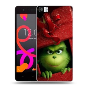 Силиконовый чехол на BQ Aquaris M5 с принтом Новый год