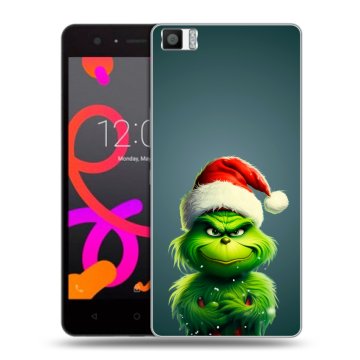 Силиконовый чехол на BQ Aquaris M5 с принтом Новый год