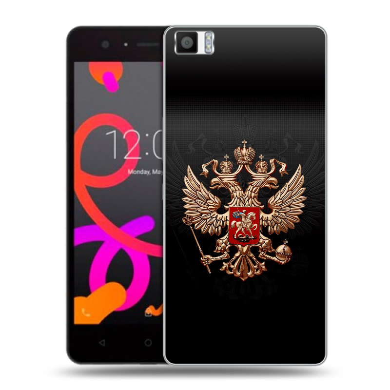 Силиконовый чехол на BQ Aquaris M5 с принтом Герб России Силиконовый чехол на BQ Aquaris M5 с принтом Герб России