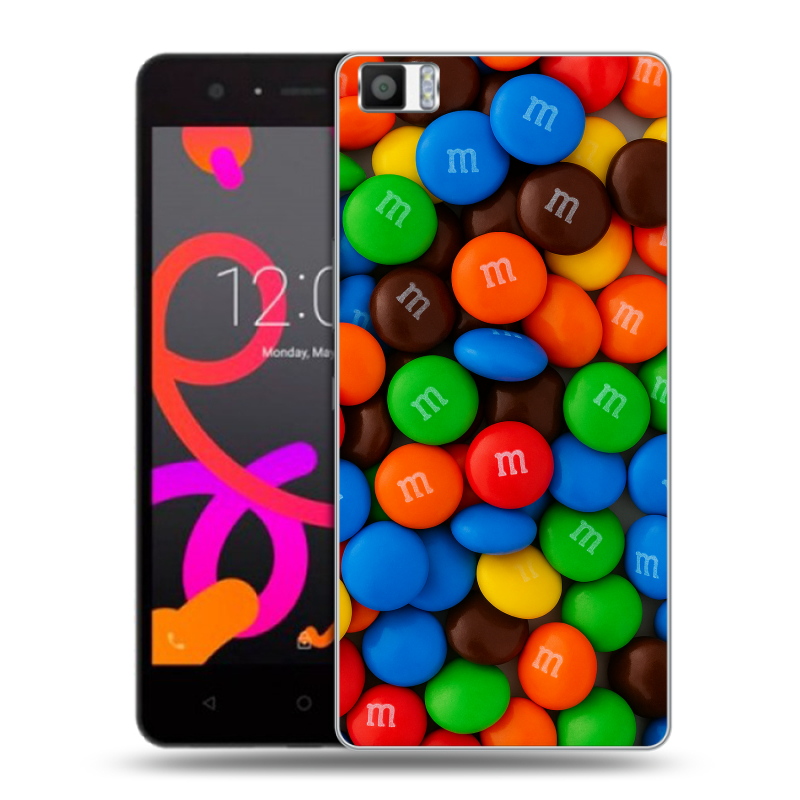 Силиконовый чехол на BQ Aquaris M5 с принтом Конфеты Силиконовый чехол на BQ Aquaris M5 с принтом Конфеты