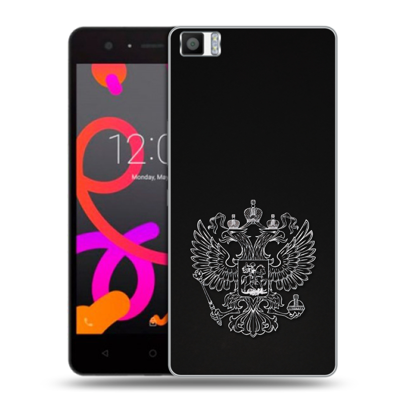 Силиконовый чехол на BQ Aquaris M5 с принтом Герб России Силиконовый чехол на BQ Aquaris M5 с принтом Герб России