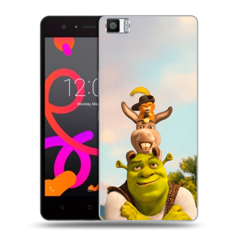 Силиконовый чехол на BQ Aquaris M5 с принтом Шрек Shrek Силиконовый чехол на BQ Aquaris M5 с принтом Шрек Shrek