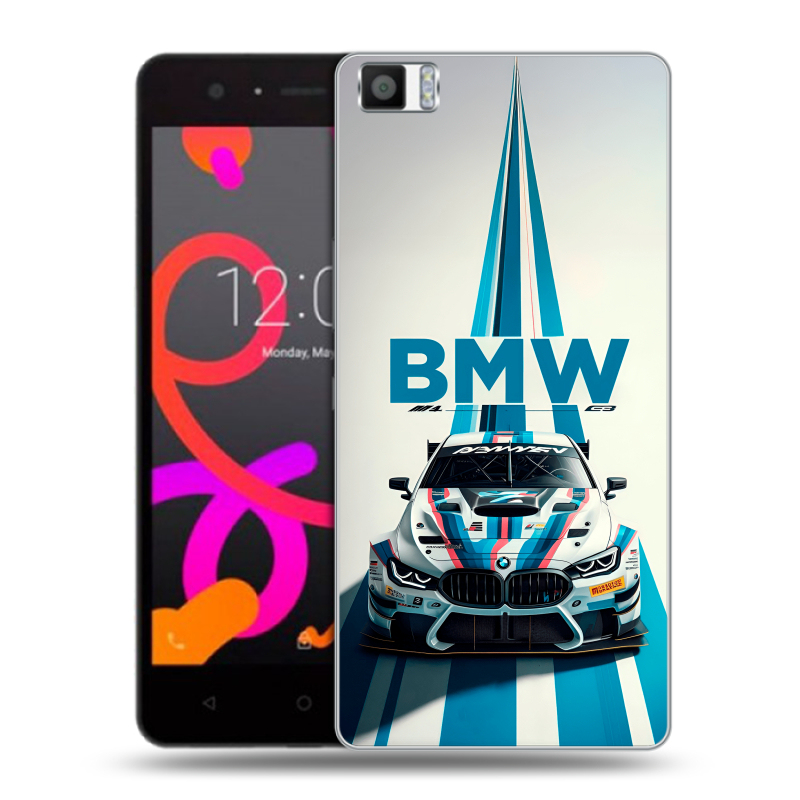 Силиконовый чехол на BQ Aquaris M5 с принтом БМВ BMW Силиконовый чехол на BQ Aquaris M5 с принтом БМВ BMW
