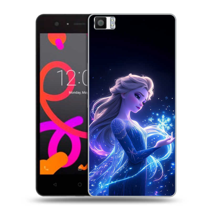 Силиконовый чехол на BQ Aquaris M5 с принтом Холодное сердце Frozen Силиконовый чехол на BQ Aquaris M5 с принтом Холодное сердце Frozen