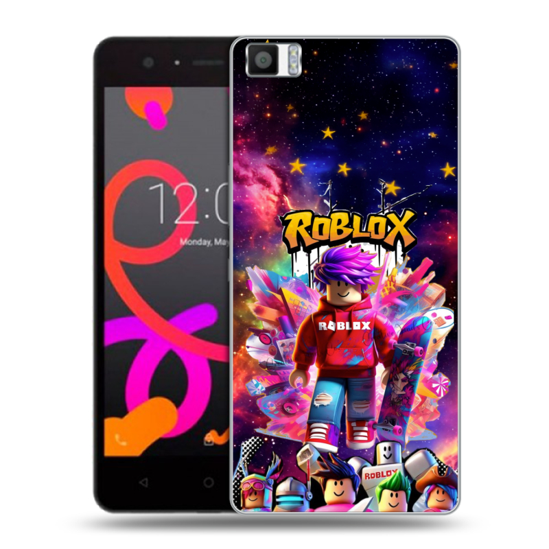 Силиконовый чехол на BQ Aquaris M5 с принтом Roblox Роблокс Силиконовый чехол на BQ Aquaris M5 с принтом Roblox Роблокс