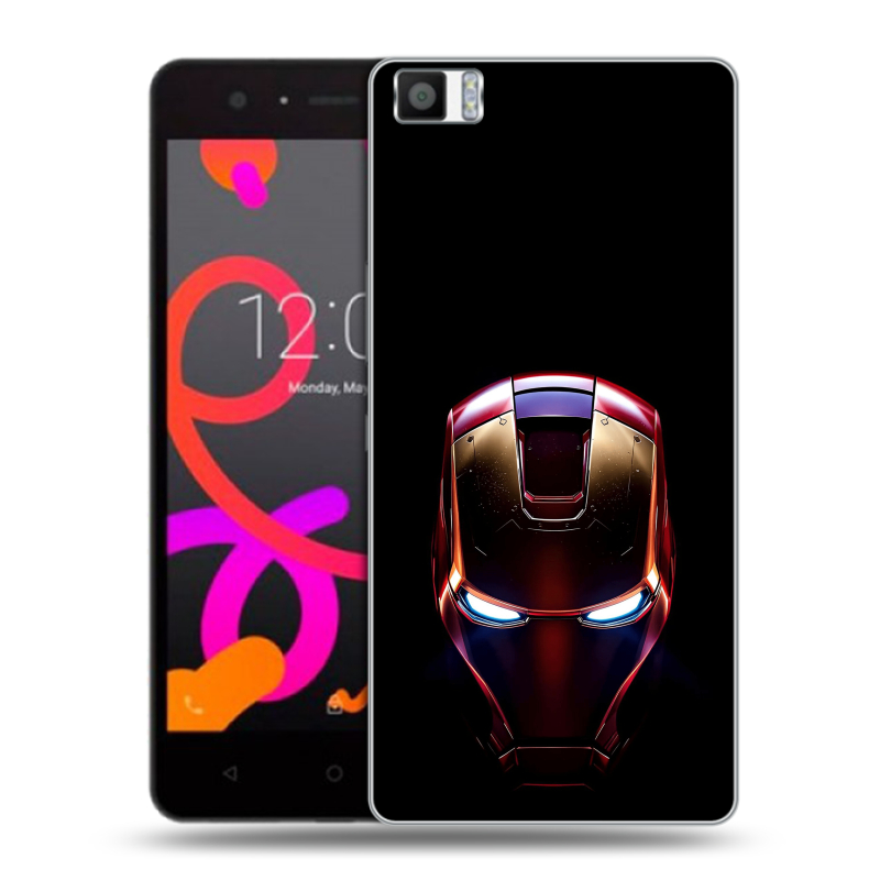 Силиконовый чехол на BQ Aquaris M5 с принтом IronMan Железный человек Силиконовый чехол на BQ Aquaris M5 с принтом IronMan Железный человек