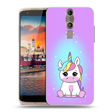 Пластиковый чехол на ZTE Axon Mini с принтом Единорог Пластиковый чехол на ZTE Axon Mini с принтом Единорог