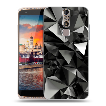 Пластиковый чехол на ZTE Axon Mini с принтом Черные кристаллы Пластиковый чехол на ZTE Axon Mini с принтом Черные кристаллы