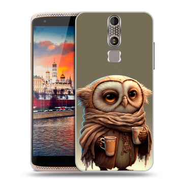 Пластиковый чехол на ZTE Axon Mini с принтом Сова Пластиковый чехол на ZTE Axon Mini с принтом Сова