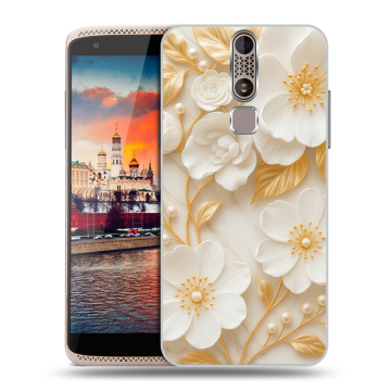 Пластиковый чехол на ZTE Axon Mini с принтом Цветы Пластиковый чехол на ZTE Axon Mini с принтом Цветы