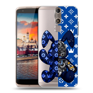 Пластиковый чехол на ZTE Axon Mini с принтом Луи робот