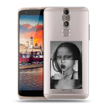 Пластиковый чехол на ZTE Axon Mini с принтом Мона Лиза