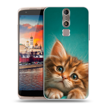 Пластиковый чехол на ZTE Axon Mini с принтом котенок Пластиковый чехол на ZTE Axon Mini с принтом котенок