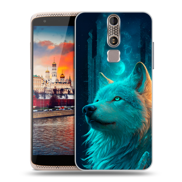 Пластиковый чехол на ZTE Axon Mini с принтом бабочки саккура