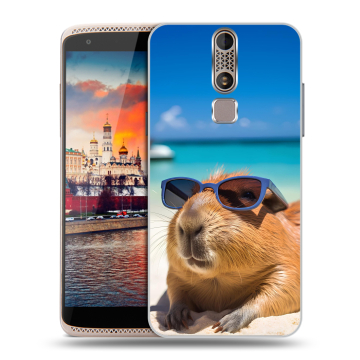 Пластиковый чехол на ZTE Axon Mini с принтом Капибара Пластиковый чехол на ZTE Axon Mini с принтом Капибара