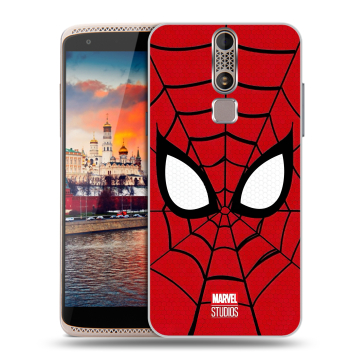 Пластиковый чехол на ZTE Axon Mini с принтом человек паук spiderman