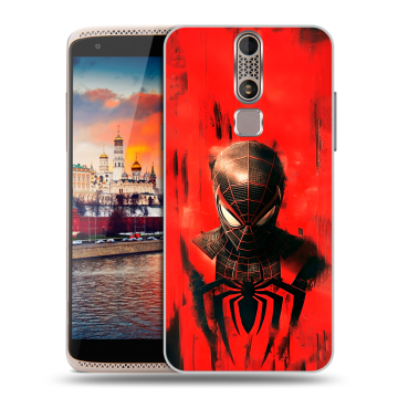 Пластиковый чехол на ZTE Axon Mini с принтом человек паук spiderman Пластиковый чехол на ZTE Axon Mini с принтом человек паук spiderman