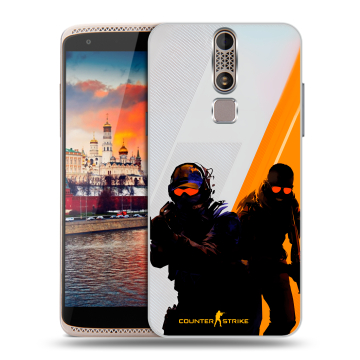 Пластиковый чехол на ZTE Axon Mini с принтом Контер страйк Counter strike