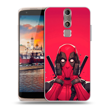 Пластиковый чехол на ZTE Axon Mini с принтом Дедпул Deadpool