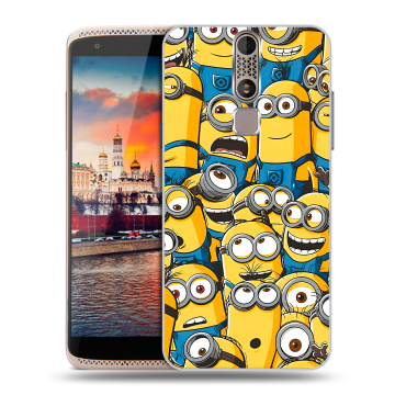 Пластиковый чехол на ZTE Axon Mini с принтом Миньоны Пластиковый чехол на ZTE Axon Mini с принтом Миньоны