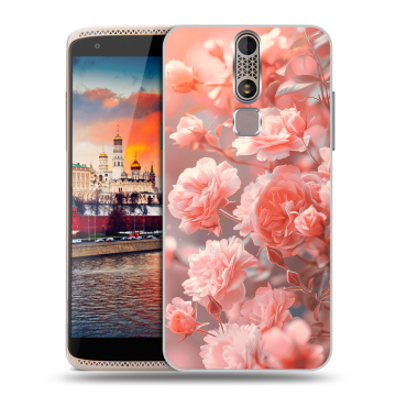 Пластиковый чехол на ZTE Axon Mini с принтом Розы цветы Пластиковый чехол на ZTE Axon Mini с принтом Розы цветы