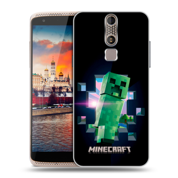 Пластиковый чехол на ZTE Axon Mini с принтом Майнкрафт Minecraft