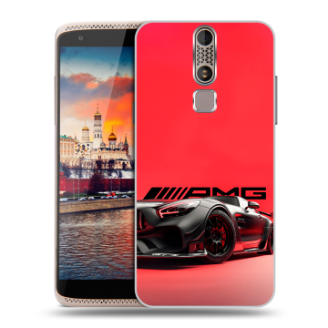 Пластиковый чехол на ZTE Axon Mini с принтом Мерседес Mercedes AMG