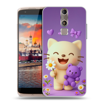 Пластиковый чехол на ZTE Axon Mini с принтом для девочек