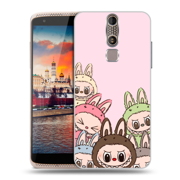 Пластиковый чехол на ZTE Axon Mini с принтом Лабубу