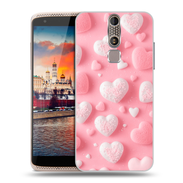 Пластиковый чехол на ZTE Axon Mini с принтом Сердечки Пластиковый чехол на ZTE Axon Mini с принтом Сердечки