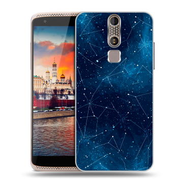 Пластиковый чехол на ZTE Axon Mini с принтом Космос звезды