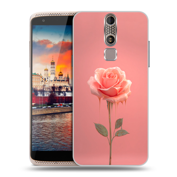Пластиковый чехол на ZTE Axon Mini с принтом Розовая роза