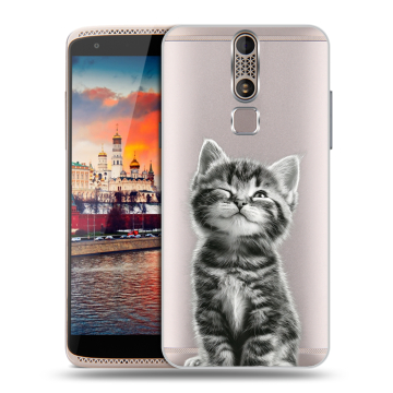 Пластиковый чехол на ZTE Axon Mini с принтом Котенок