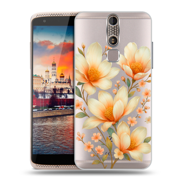 Пластиковый чехол на ZTE Axon Mini с принтом Цветы