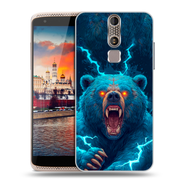 Пластиковый чехол на ZTE Axon Mini с принтом Медведь