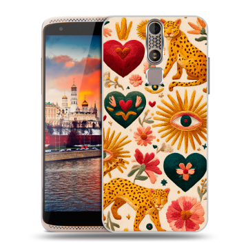 Пластиковый чехол на ZTE Axon Mini с принтом Модный принт