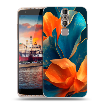 Пластиковый чехол на ZTE Axon Mini с принтом Цветы