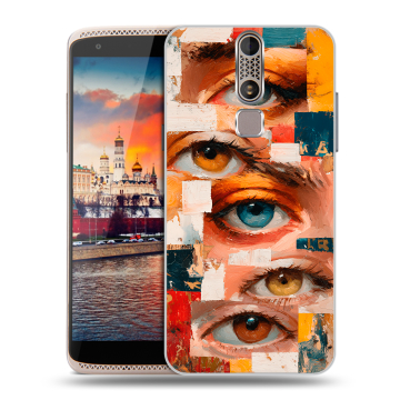 Пластиковый чехол на ZTE Axon Mini с принтом Модный принт