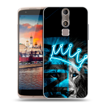 Пластиковый чехол на ZTE Axon Mini с принтом Король лев
