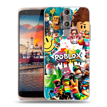 Пластиковый чехол на ZTE Axon Mini с принтом Roblox Роблокс Пластиковый чехол на ZTE Axon Mini с принтом Roblox Роблокс