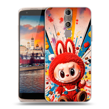 Пластиковый чехол на ZTE Axon Mini с принтом Labubu Лабубу Пластиковый чехол на ZTE Axon Mini с принтом Labubu Лабубу