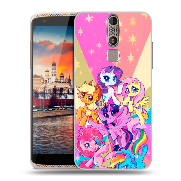 Пластиковый чехол на ZTE Axon Mini с принтом My little pony Дружба чудо Пластиковый чехол на ZTE Axon Mini с принтом My little pony Дружба чудо