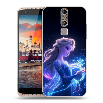 Пластиковый чехол на ZTE Axon Mini с принтом Холодное сердце Frozen
