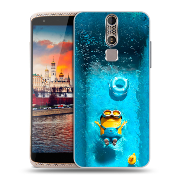 Пластиковый чехол на ZTE Axon Mini с принтом Миньоны Пластиковый чехол на ZTE Axon Mini с принтом Миньоны
