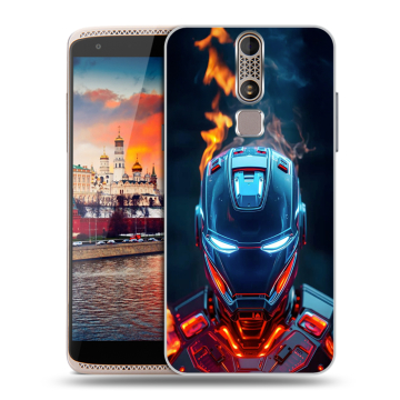 Пластиковый чехол на ZTE Axon Mini с принтом IronMan Железный человек