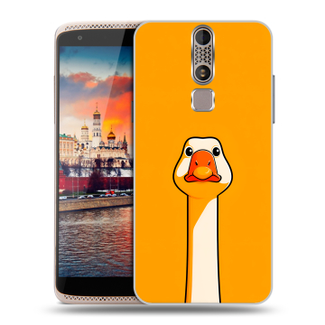 Пластиковый чехол на ZTE Axon Mini с принтом Смешная утка