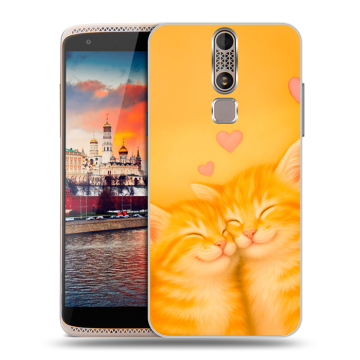 Пластиковый чехол на ZTE Axon Mini с принтом Милые котята