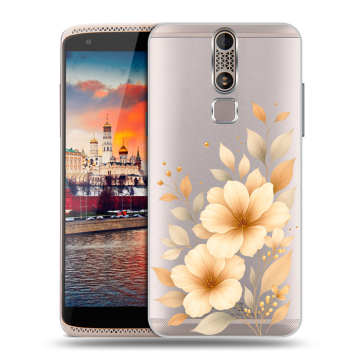 Пластиковый чехол на ZTE Axon Mini с принтом для девушки