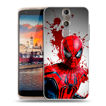 Пластиковый чехол на ZTE Axon Mini с принтом Spiderman Человек паук